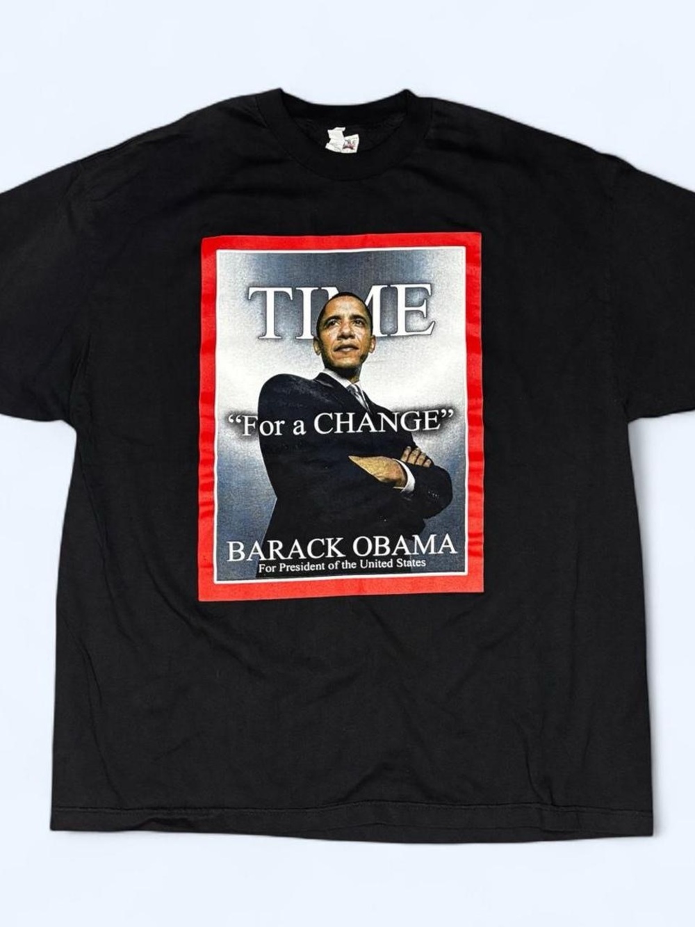 Barack Obama Yes We Can Time Magazine 2008 Election Campaign T-Shirt 2XL